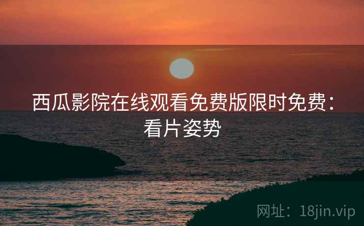 西瓜影院在线观看免费版限时免费：看片姿势