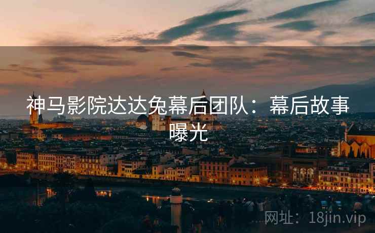 神马影院达达兔幕后团队：幕后故事曝光