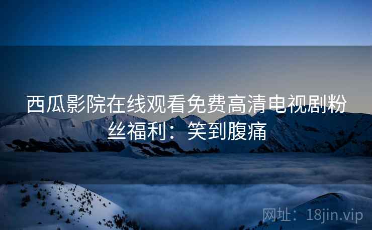 西瓜影院在线观看免费高清电视剧粉丝福利：笑到腹痛